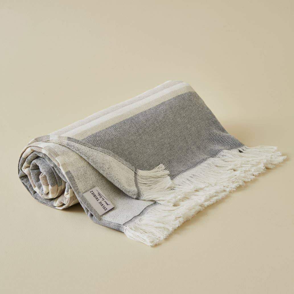Schwarz gestreifte Fouta