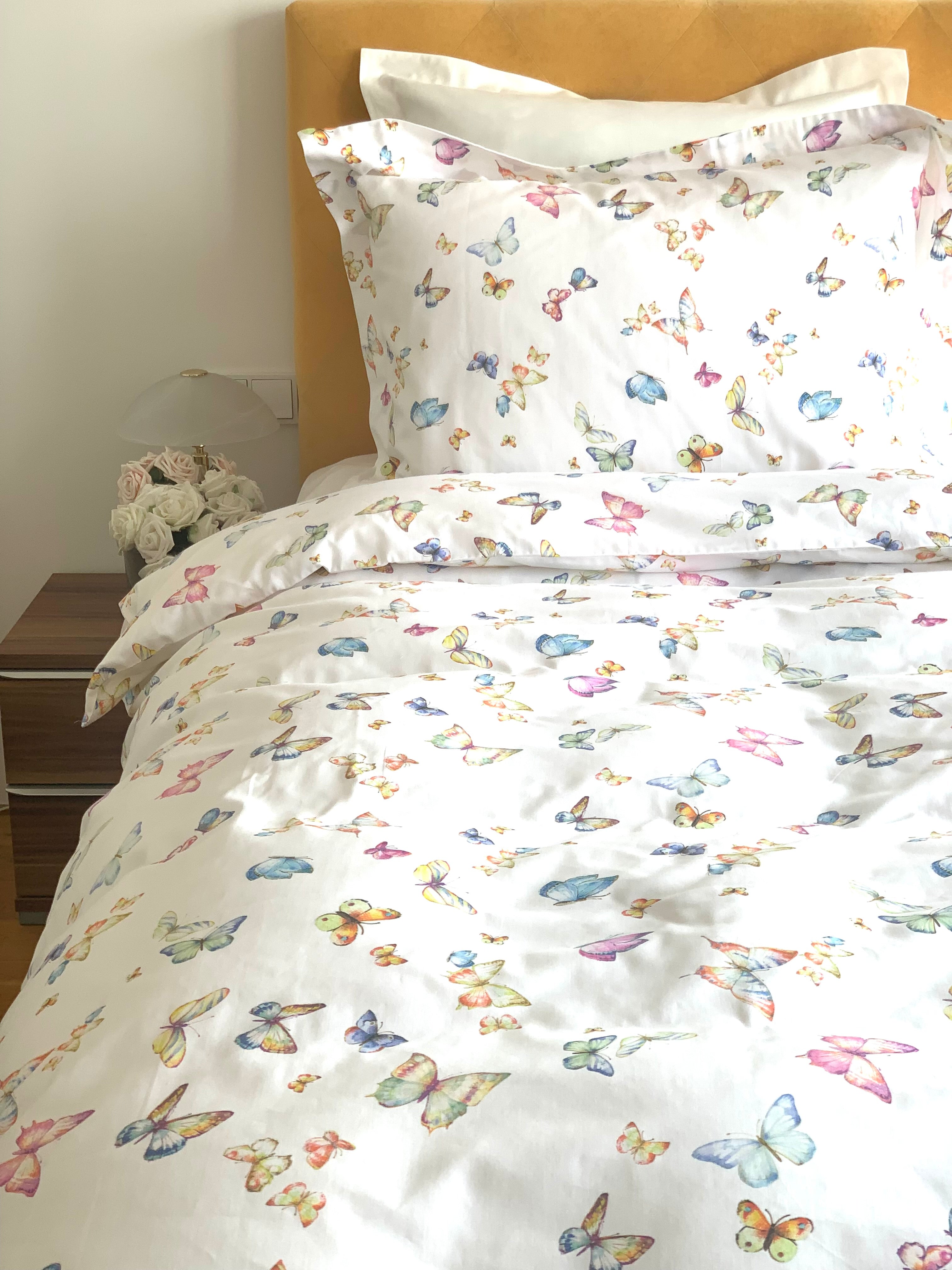 SUMMER EDITION! Bettwäsche Set Papillon 100% Mako Baumwolle