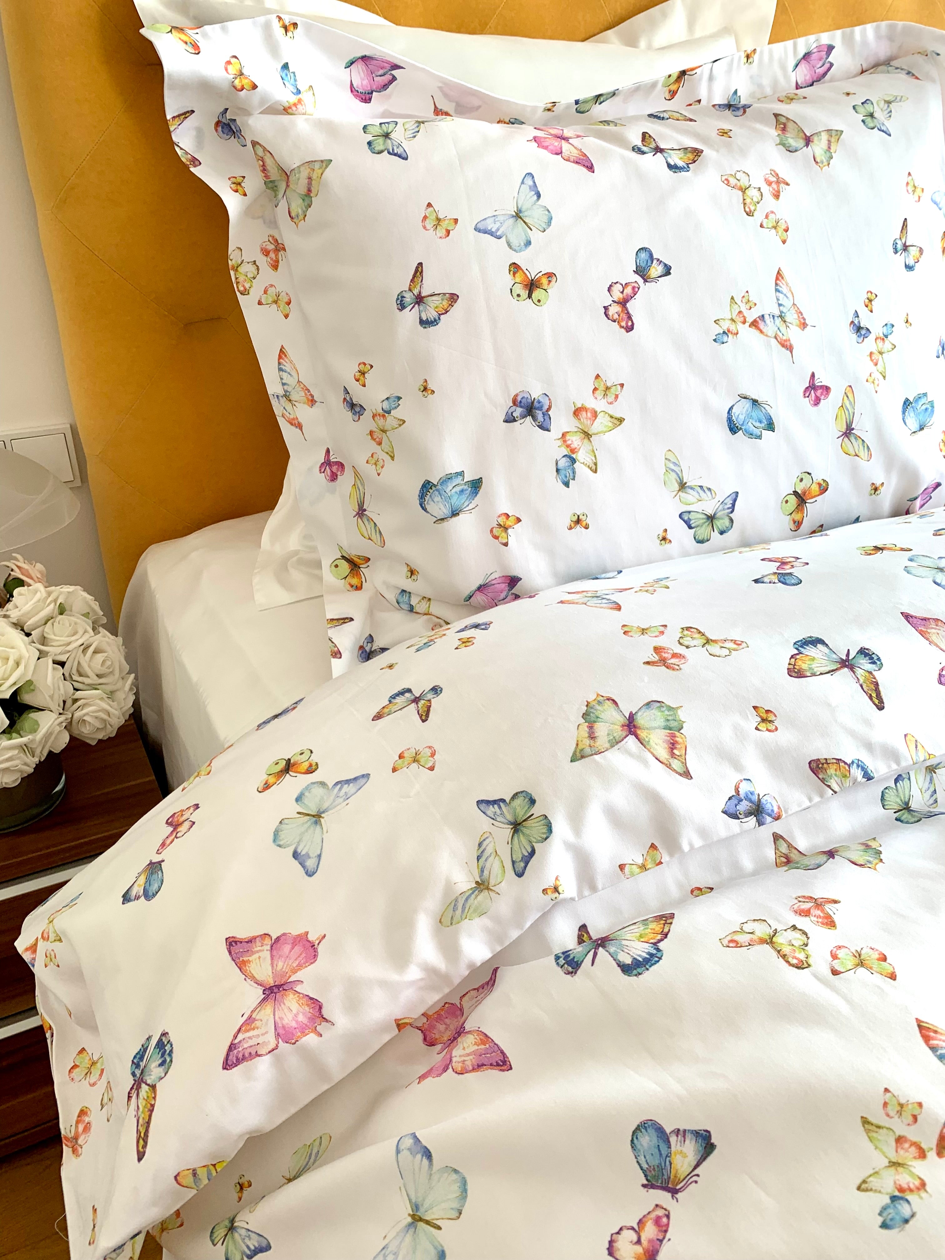 SUMMER EDITION! Bettwäsche Set Papillon 100% Mako Baumwolle