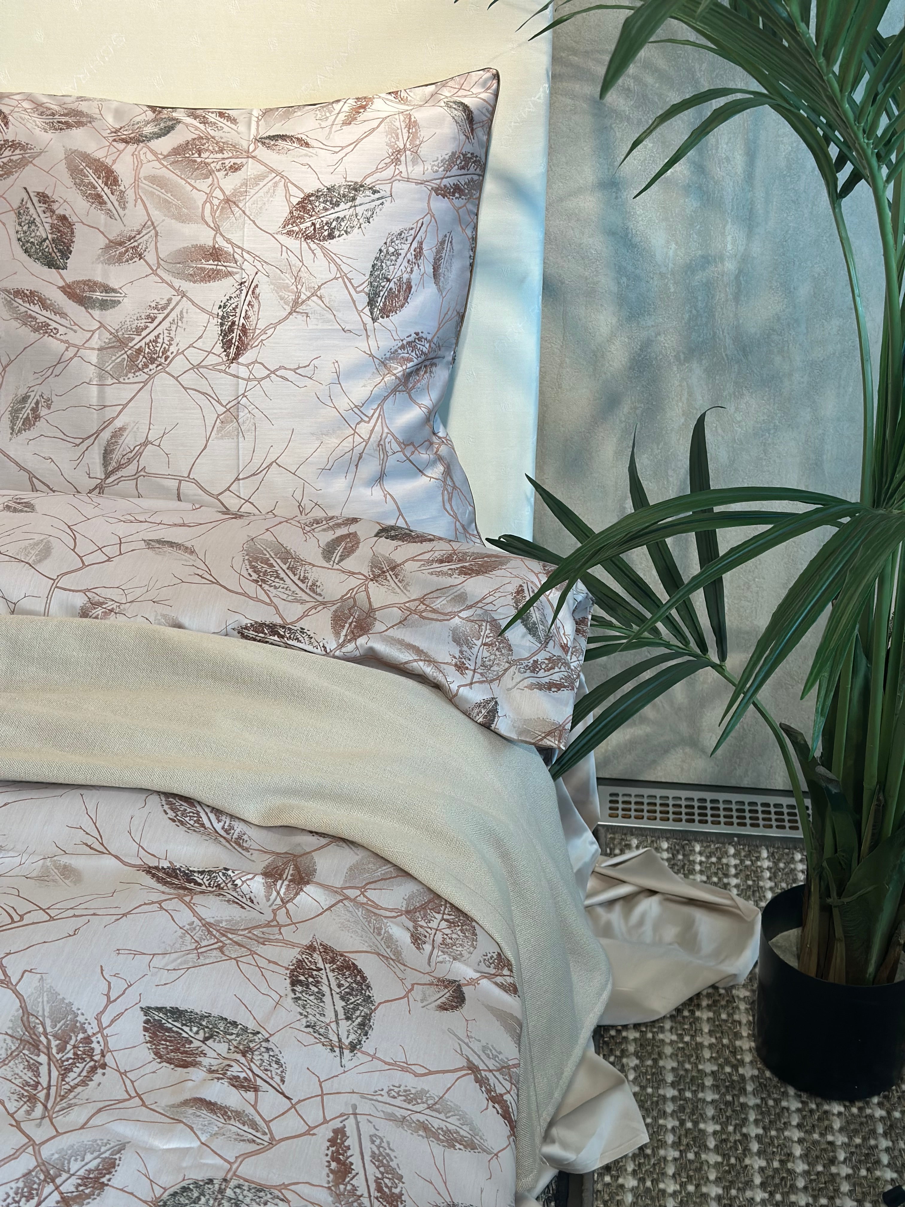 Damask bedding set Isabella cream 100% cotton 600 TC