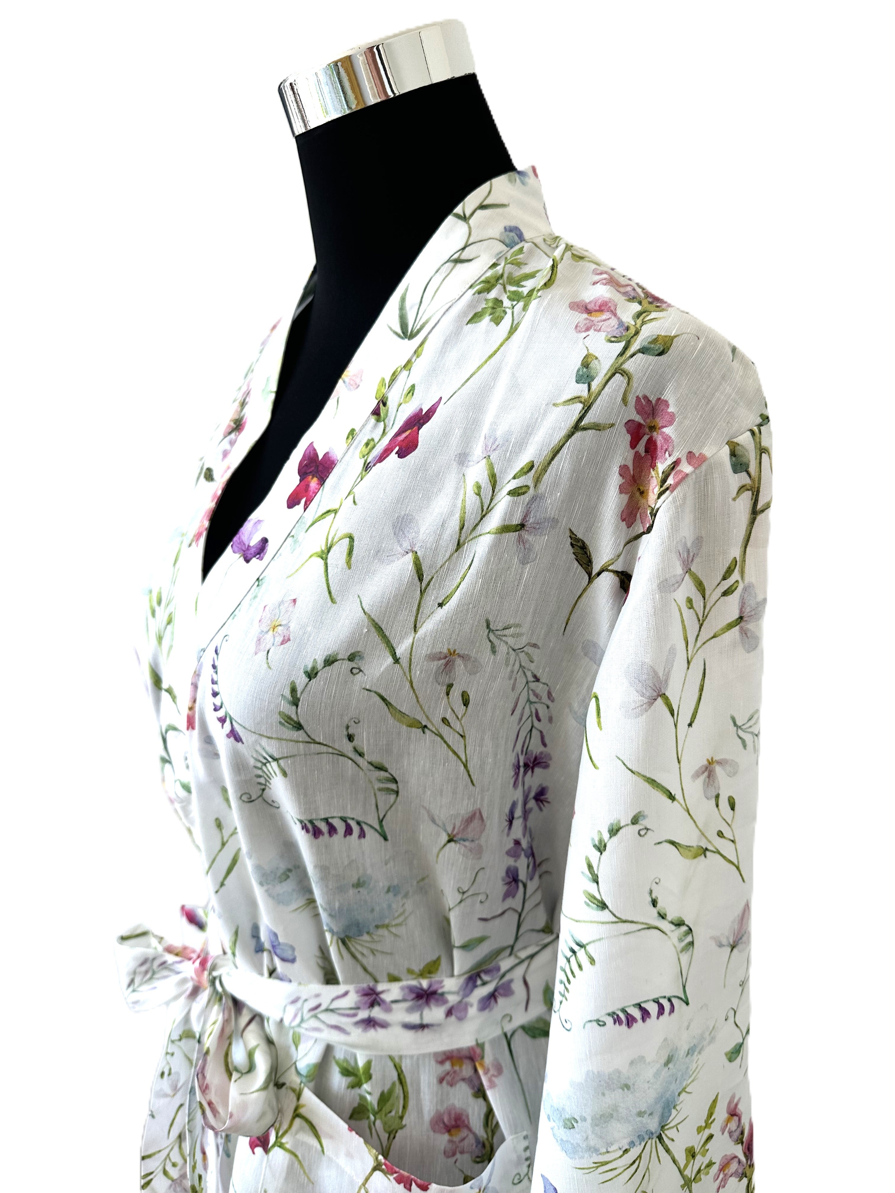 <transcy>Satin Kimono Crystal Peony 100% mercerized cotton satin 300 TC</transcy>