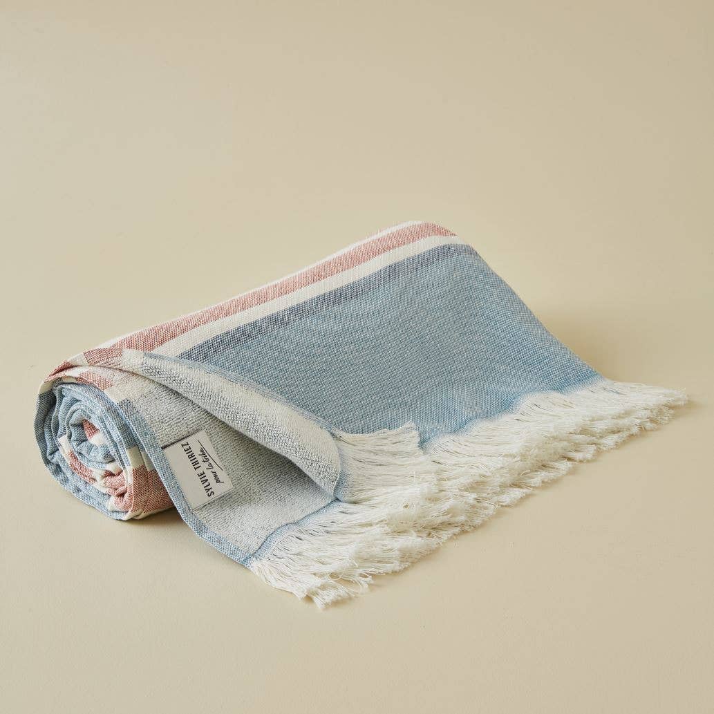 Blau gestreifte Fouta