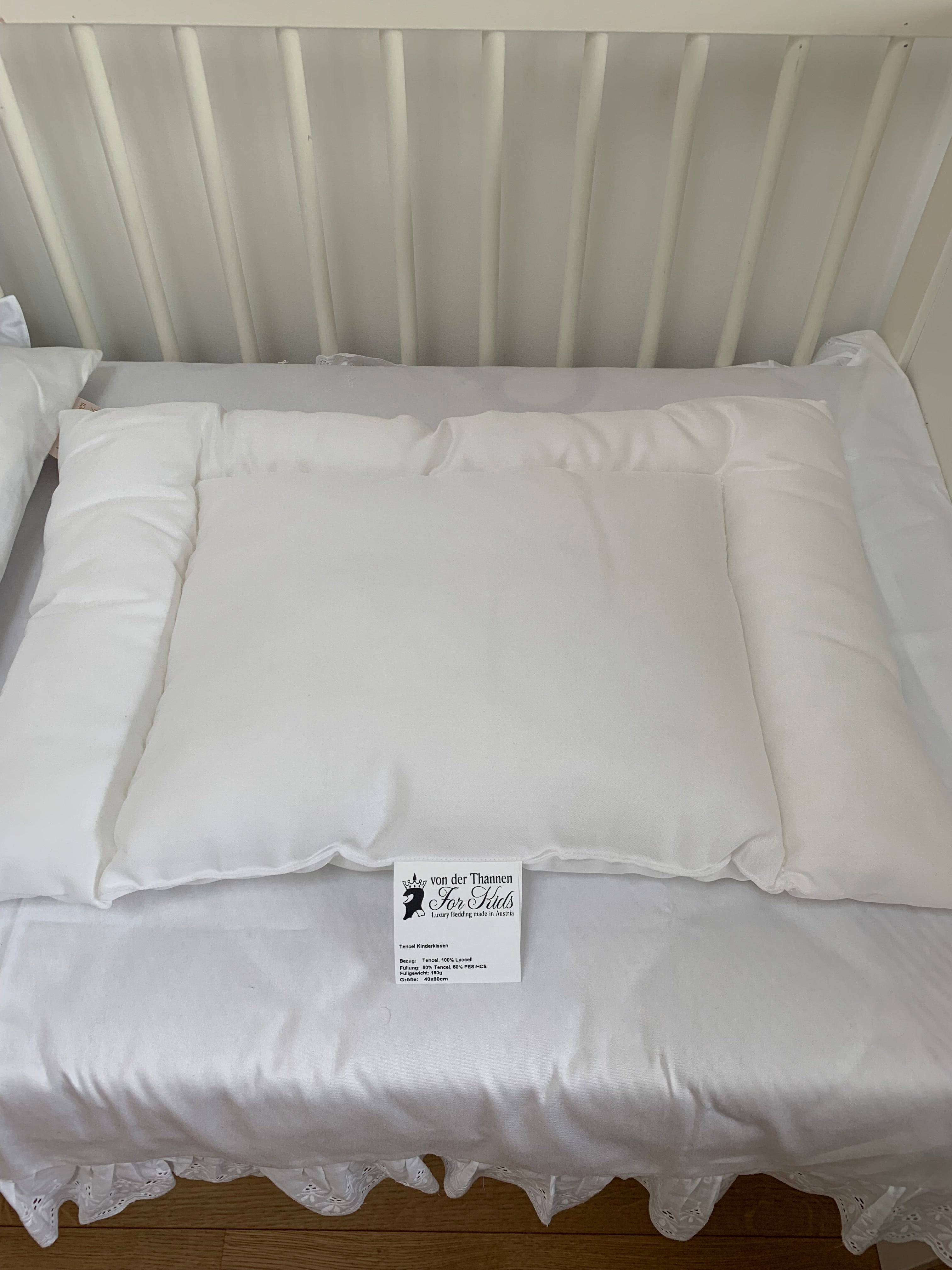 Kinderkissen Tencel flach 40x60 cm – von der Thannen Luxury Bedding