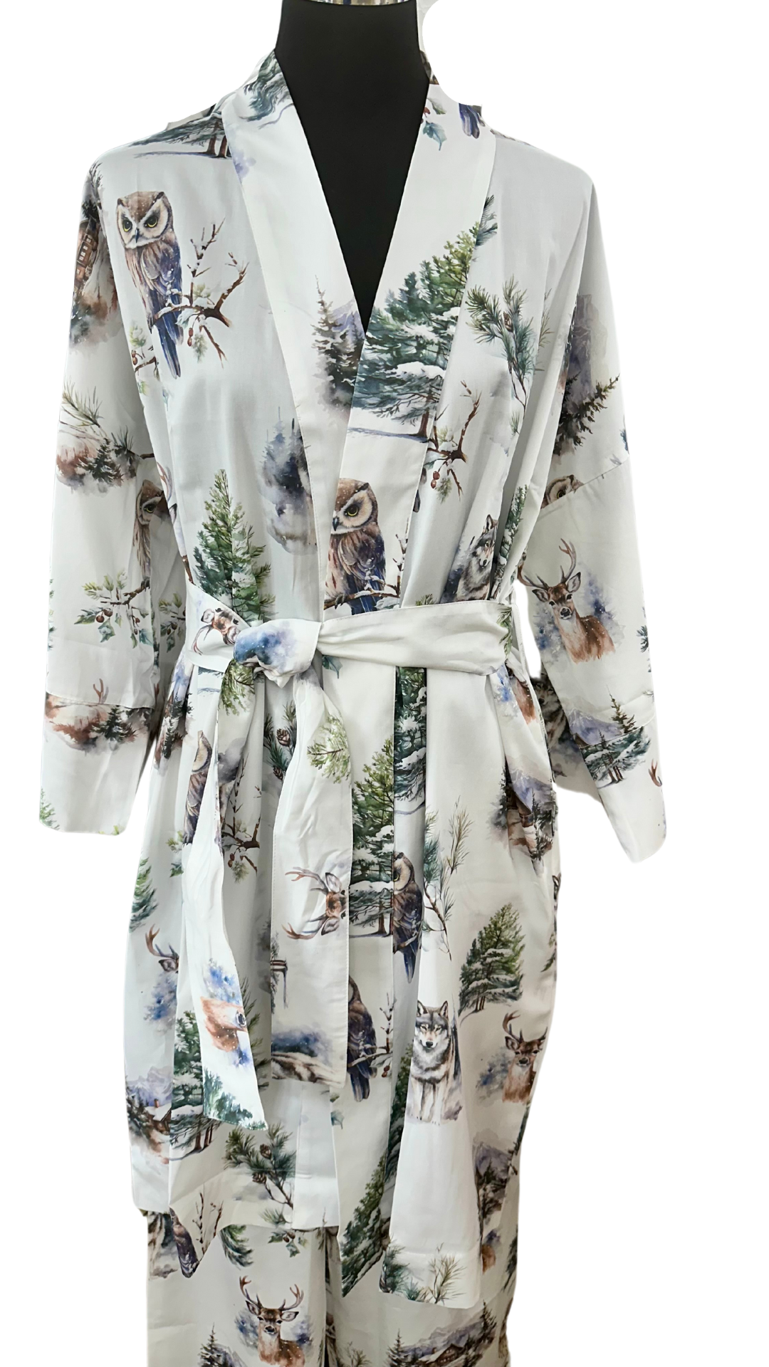 <transcy>Satin Kimono Crystal Peony 100% mercerized cotton satin 300 TC</transcy>