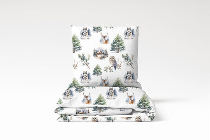 Bettwäsche Set Chalet 100% mercerisierte Baumwolle Satin 300 TC bügelleicht