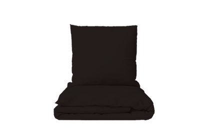 Bettwäsche Set Nero Uni 100% mercerisierte Baumwolle Satin 300 TC bügelleicht