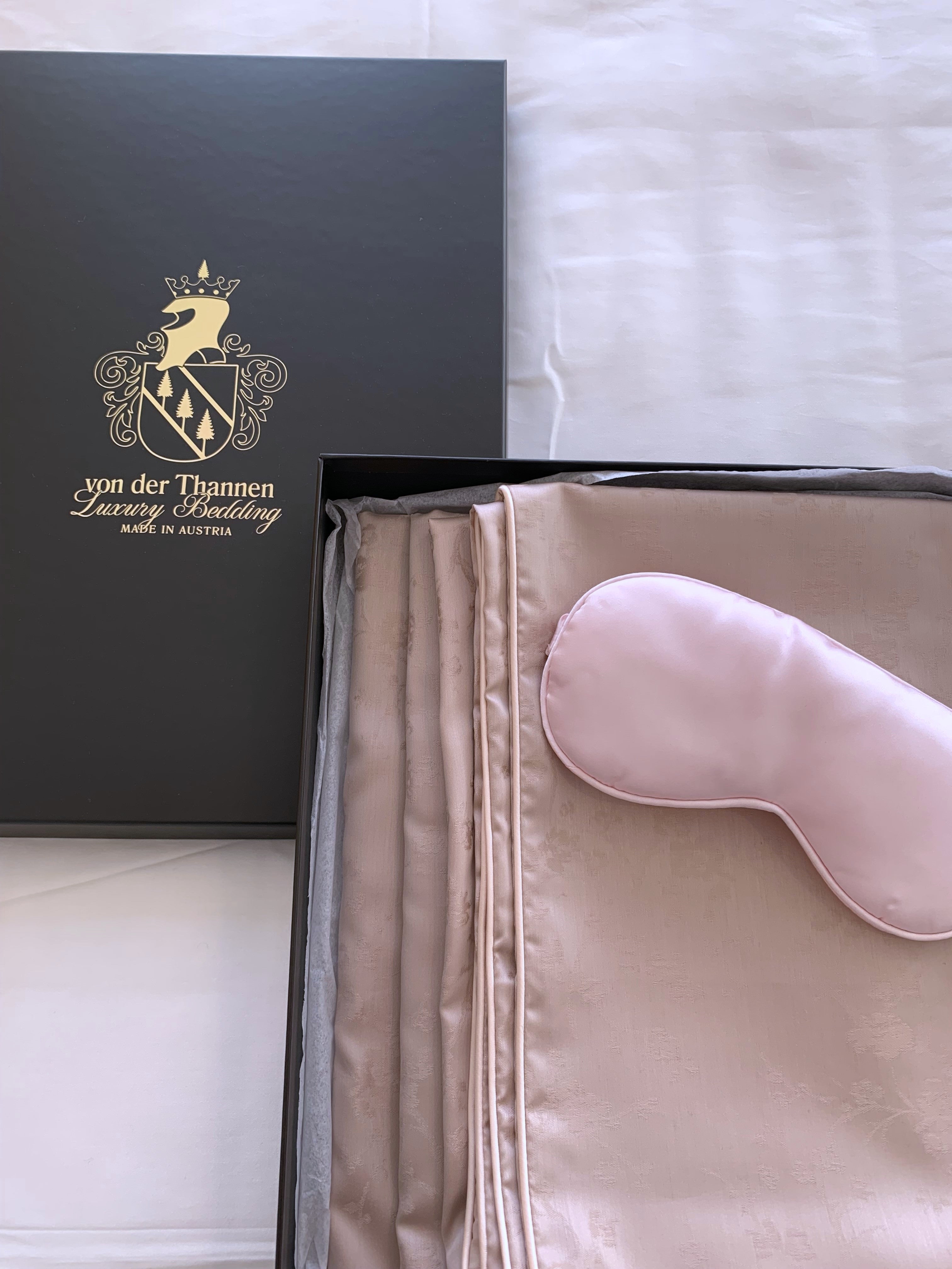 Damast go-green Bettwäsche Set Geisha Rosé 50% Baumwolle 50% Lyocell bügelleicht