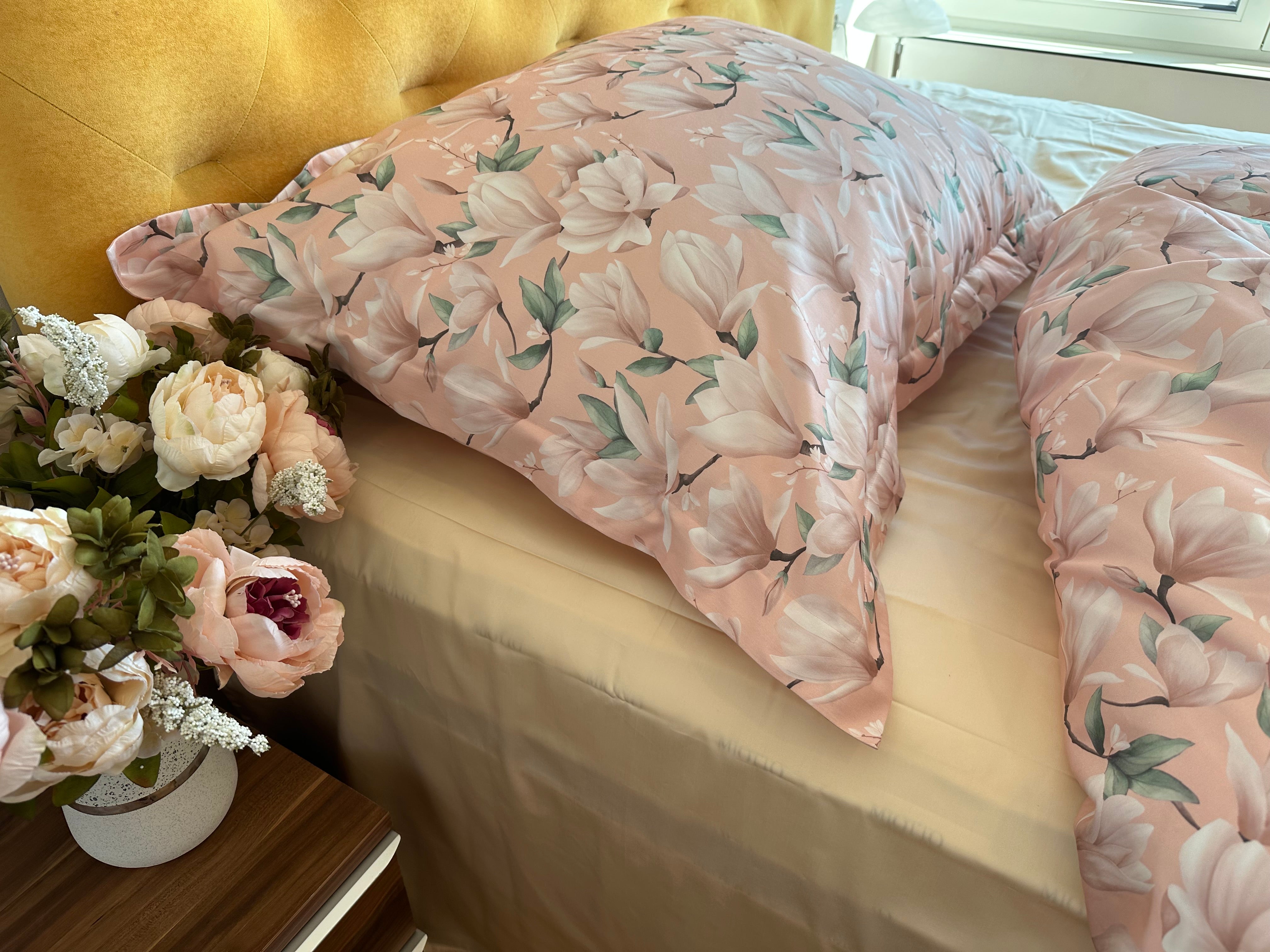 <transcy>Satin bedding set Clay Peony 100% mercerized cotton satin 300 TC easy iron</transcy>