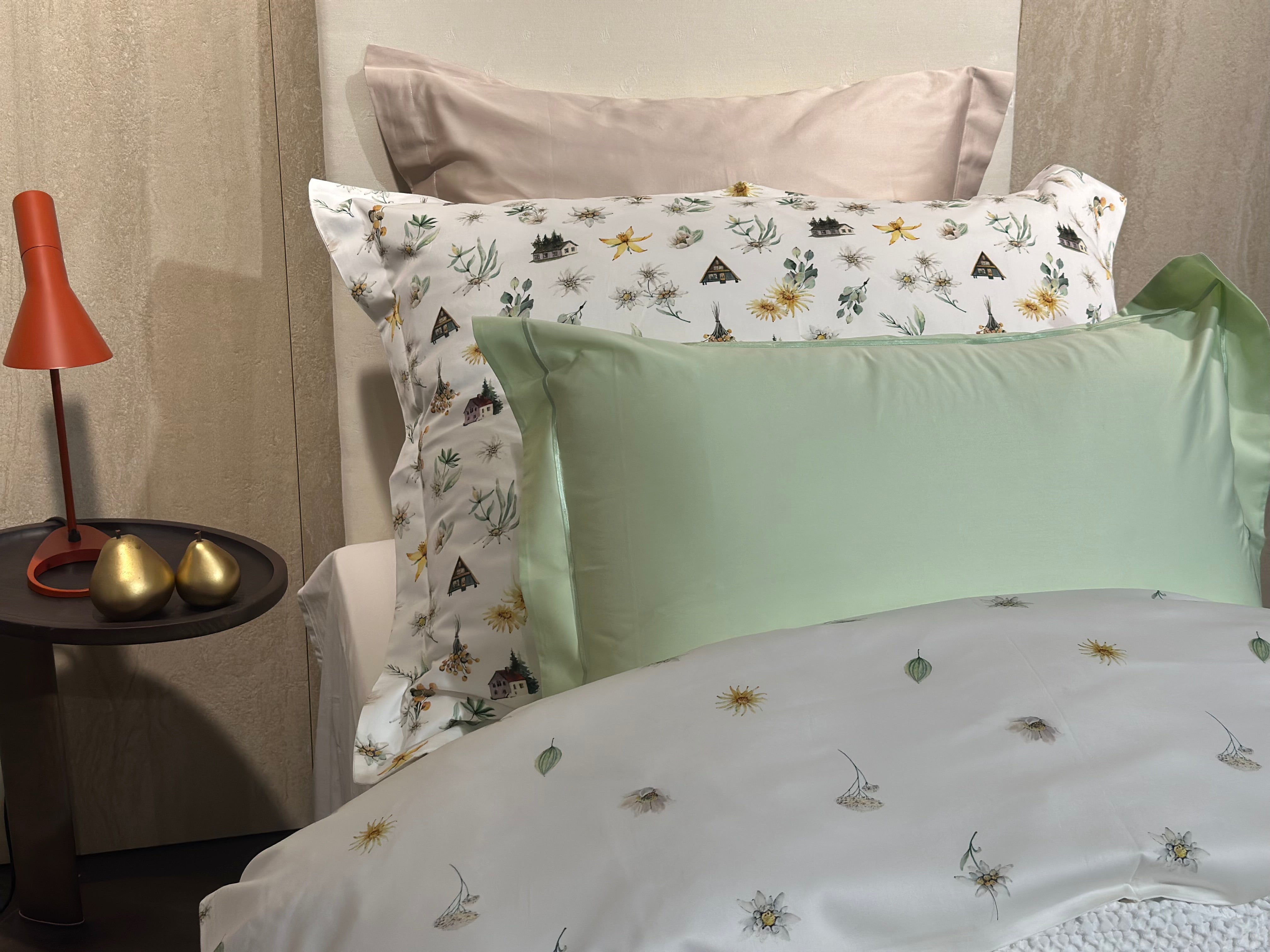 NEU! Bettwäsche Set Edelweiß 100% Baumwollsatin 300 TC pflegeleicht
