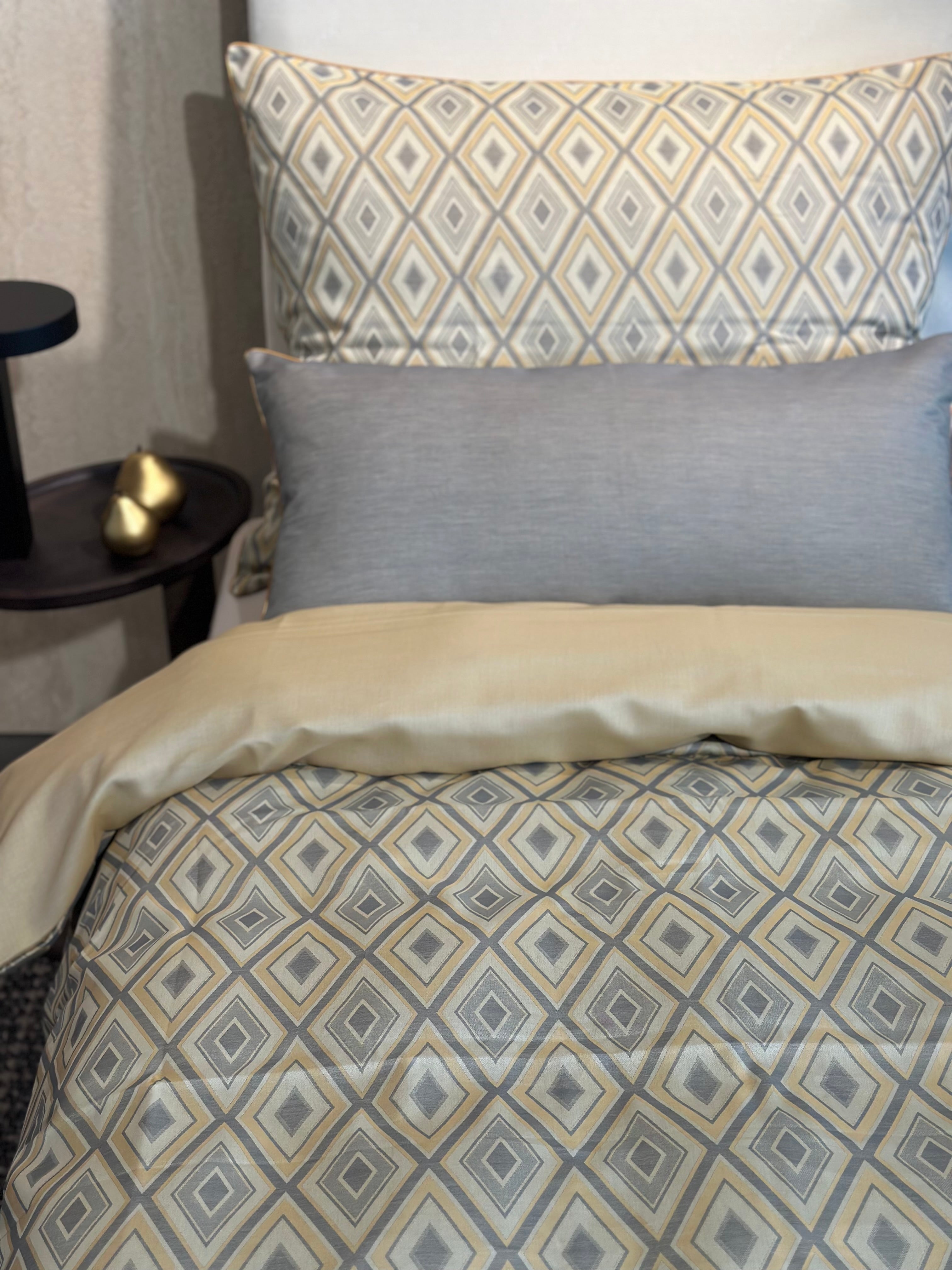 Damask bedding set Isabella cream 100% cotton 600 TC