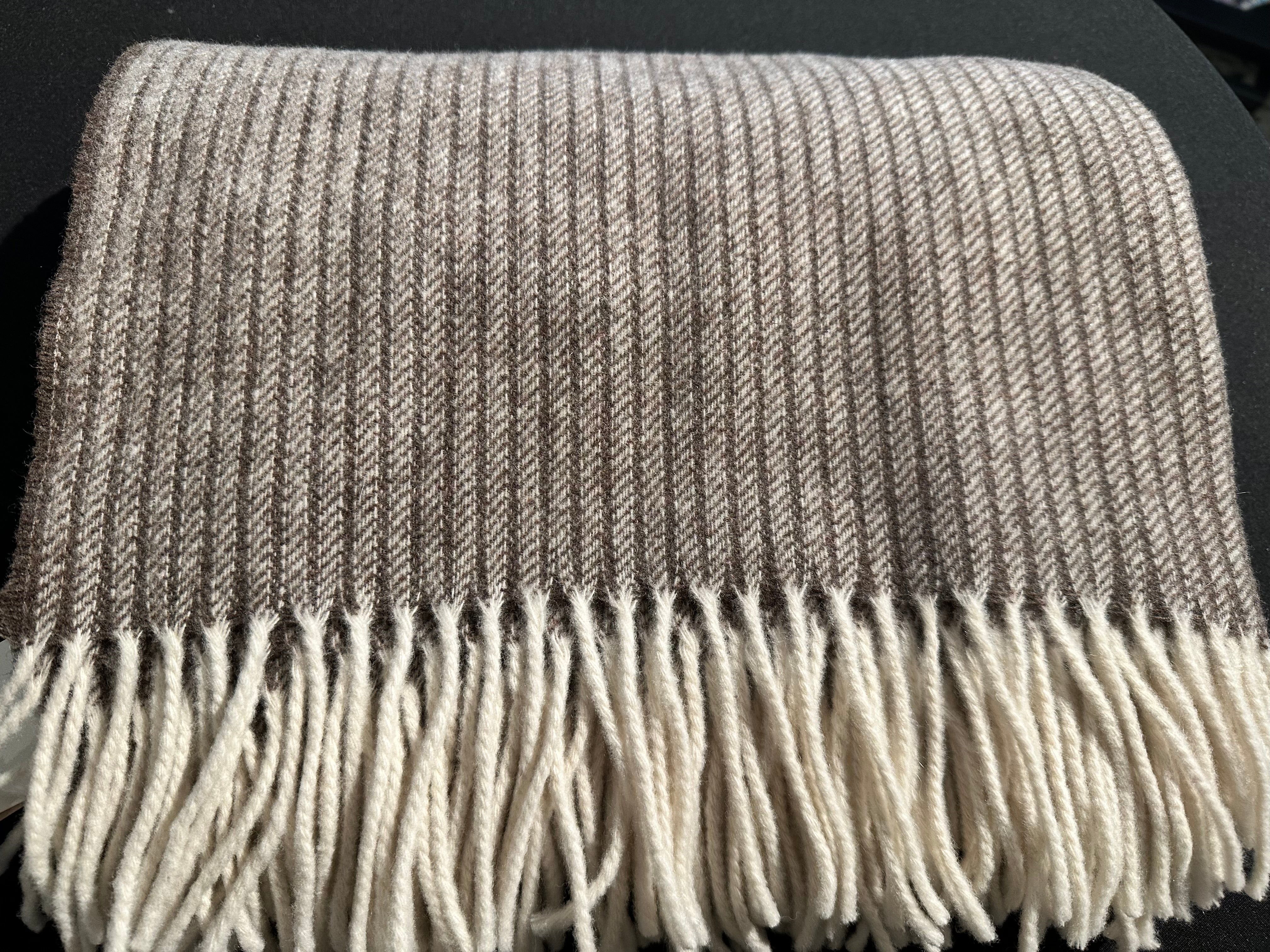 Wolldecke 80% Wolle 20% Kaschmir 130x170 cm