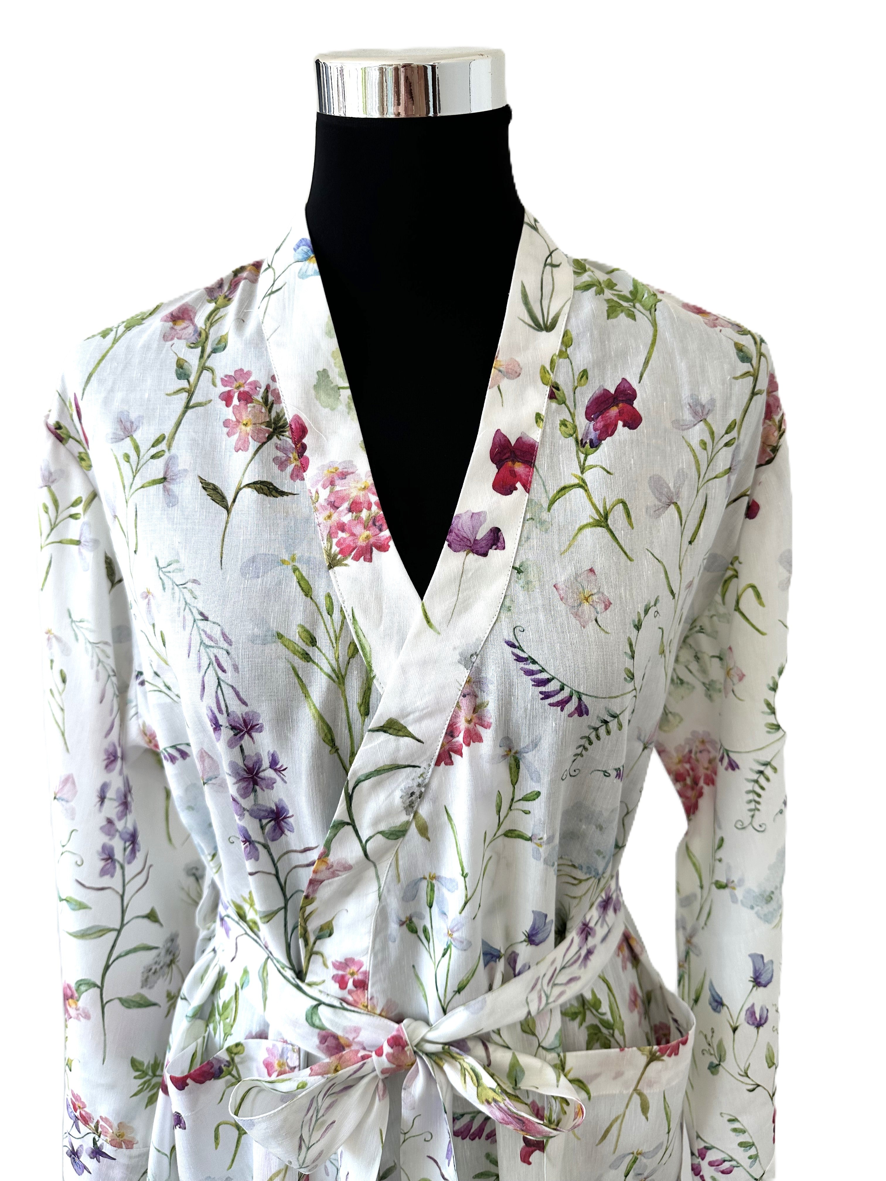 <transcy>Satin Kimono Crystal Peony 100% mercerized cotton satin 300 TC</transcy>