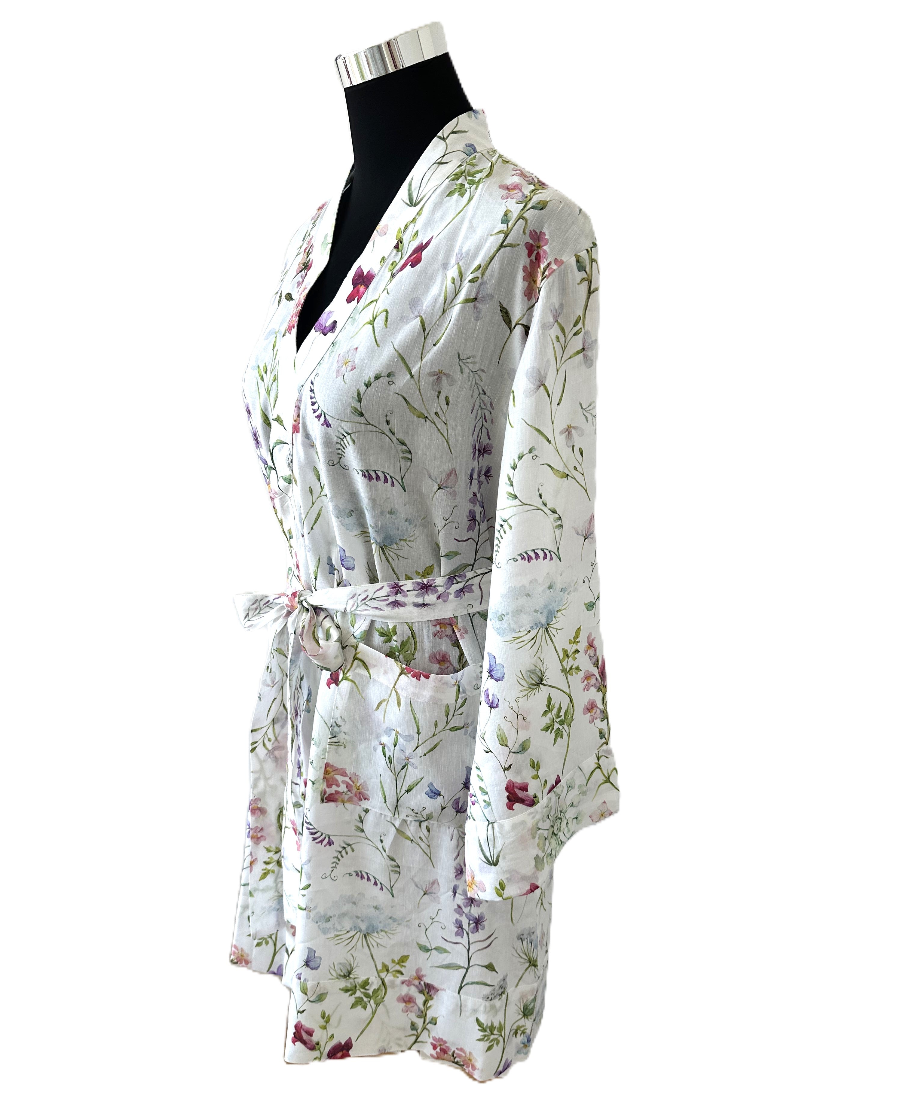 <transcy>Satin Kimono Crystal Peony 100% mercerized cotton satin 300 TC</transcy>