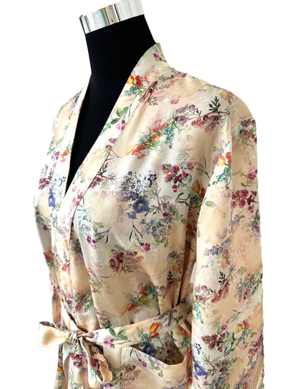 <transcy>Satin Kimono Crystal Peony 100% mercerized cotton satin 300 TC</transcy>