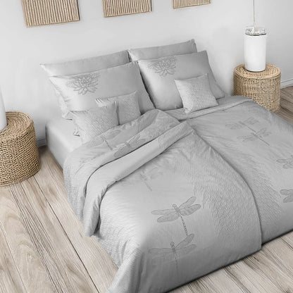 Damast Bettwäsche Set Libelle 100% Baumwolle 320 TC