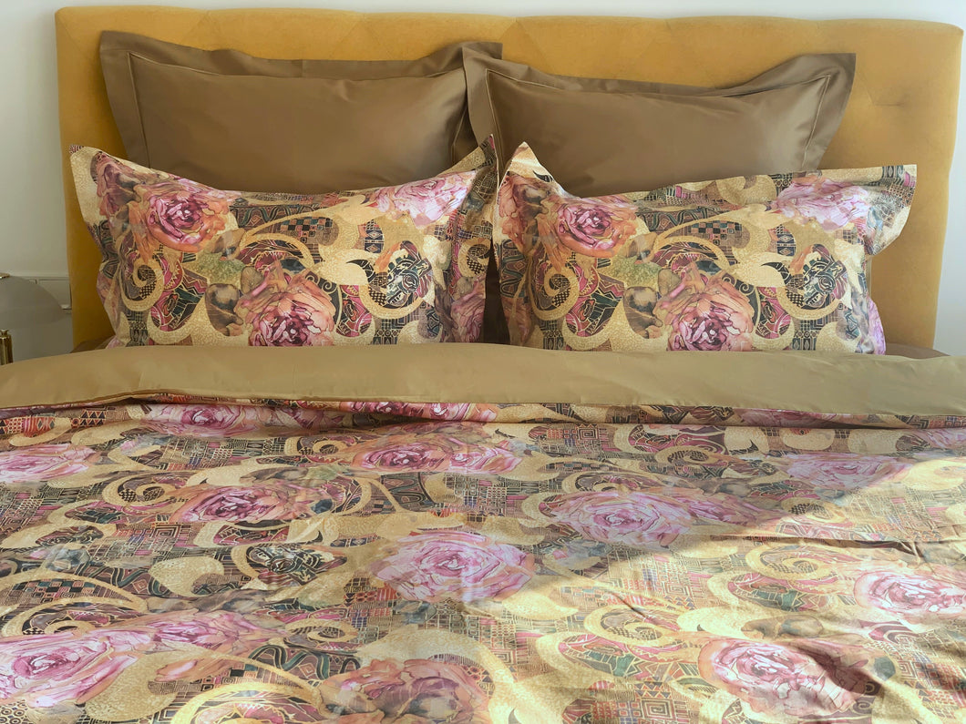NEW! Bed linen set Gustav 100% mercerized cotton satin 300 TC easy-iron