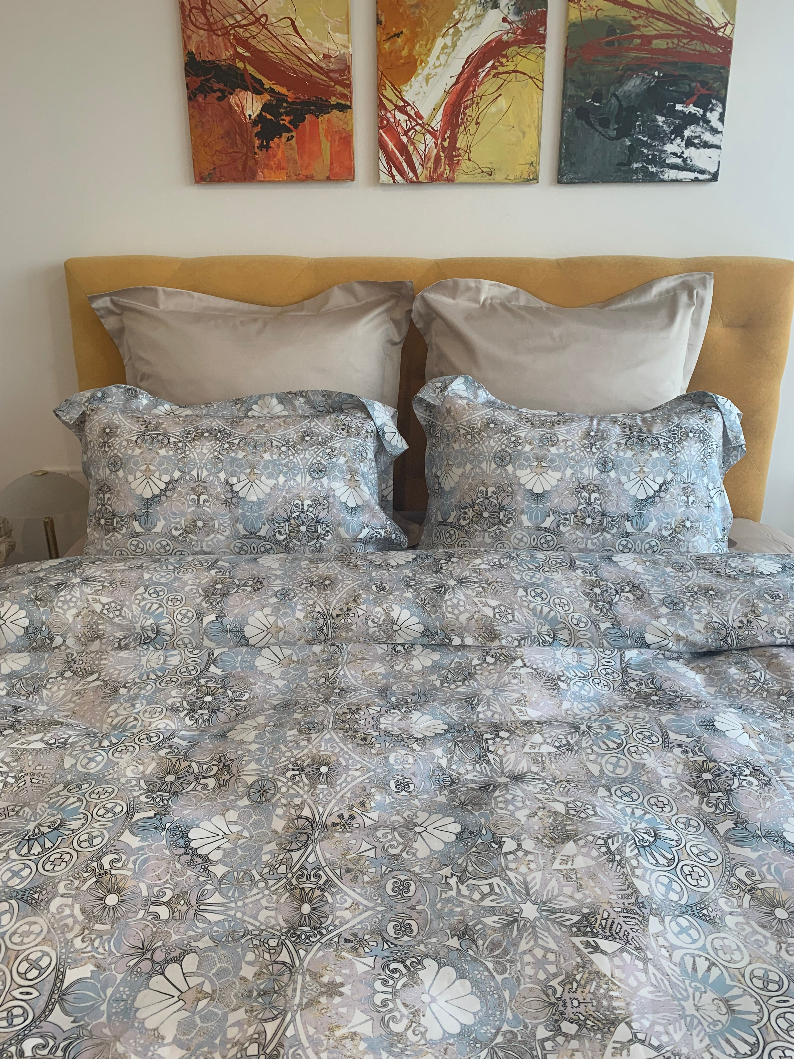 Bettwäsche Set Rosette 60% Leinen 40% Tencel