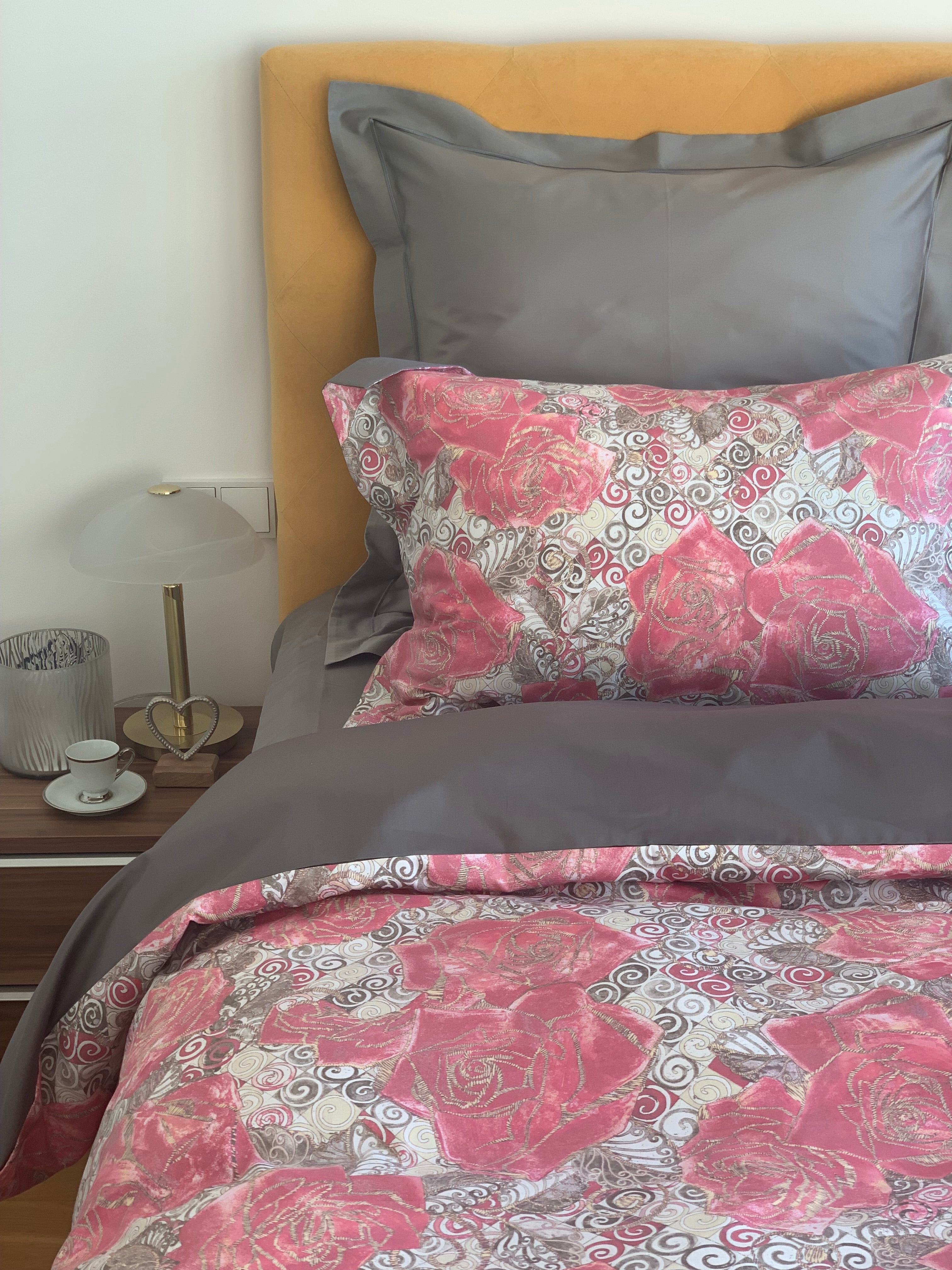 NEW! Bed linen set Gustav 100% mercerized cotton satin 300 TC easy-iron