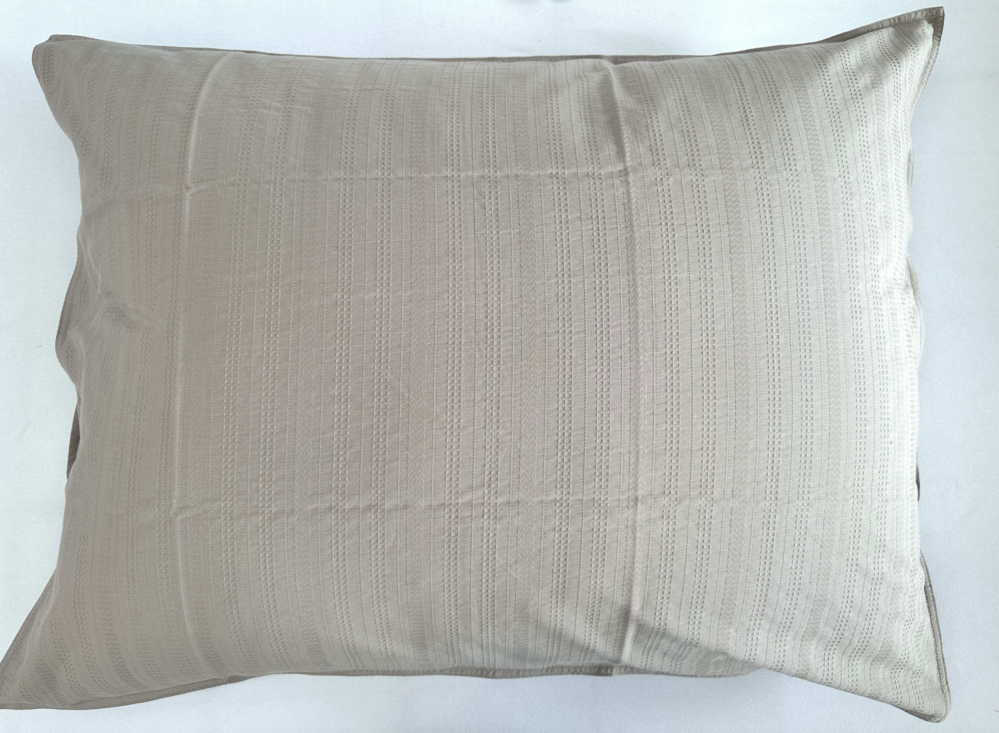Seersucker bed linen taupe 100% cotton, non-iron