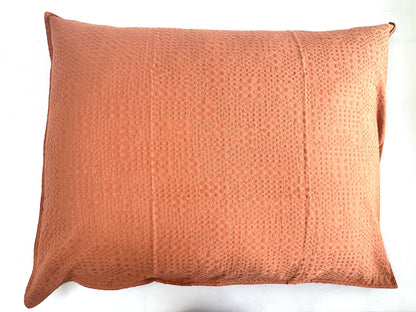 Seersucker bed linen Terracotta 100% cotton, non-iron