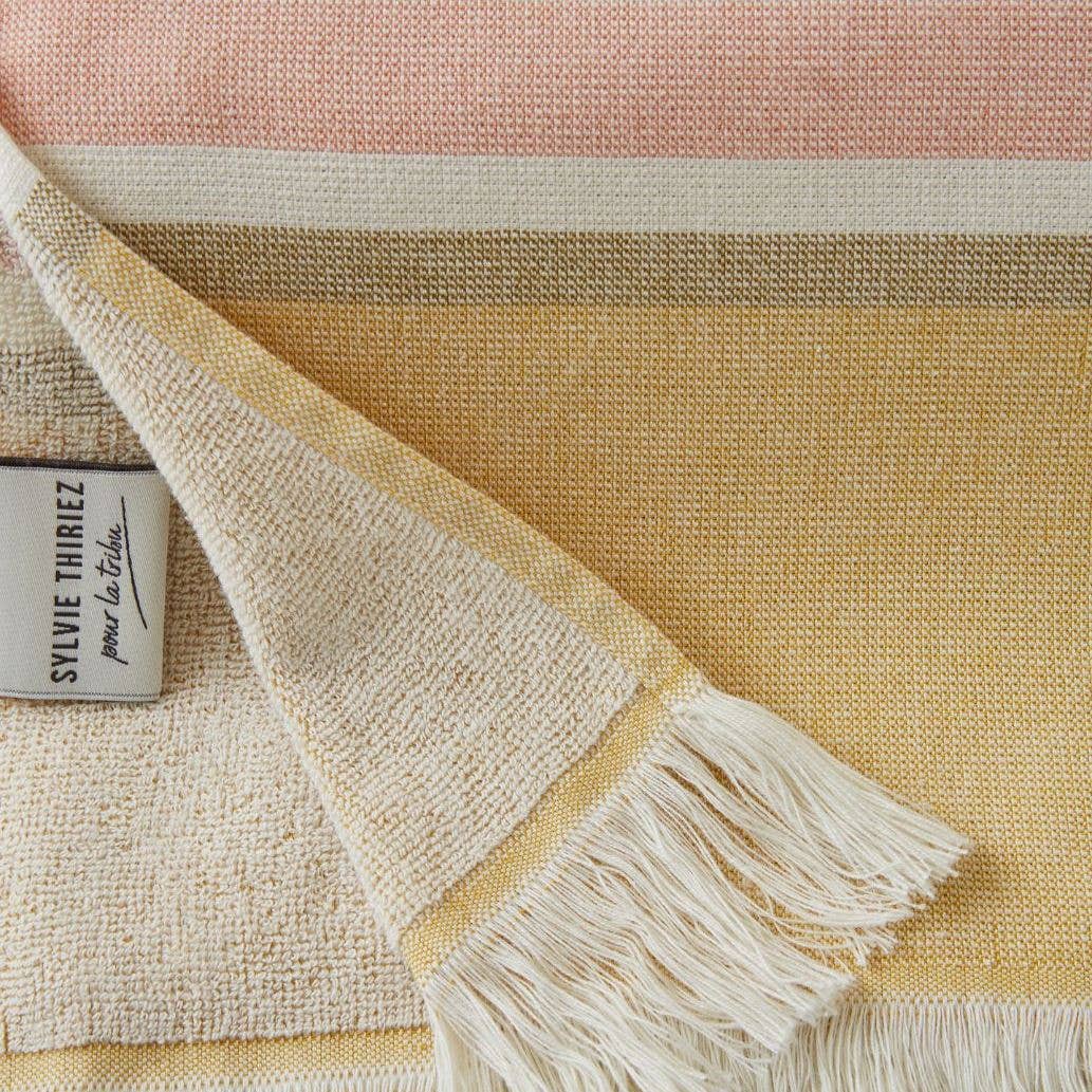 Gelb gestreifte Fouta