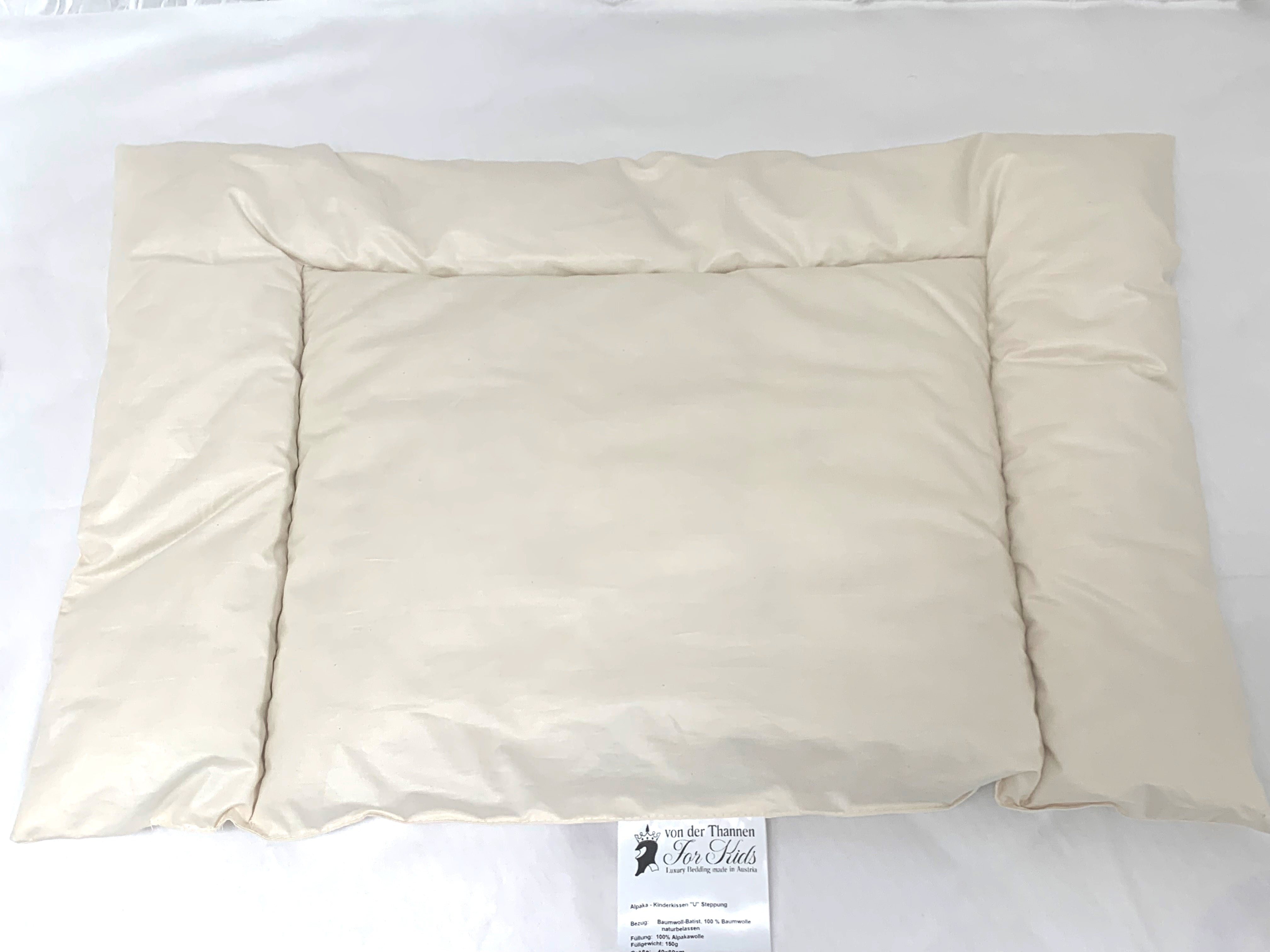 Kinderkissen Alpaka flach 40x60 cm – von der Thannen Luxury Bedding