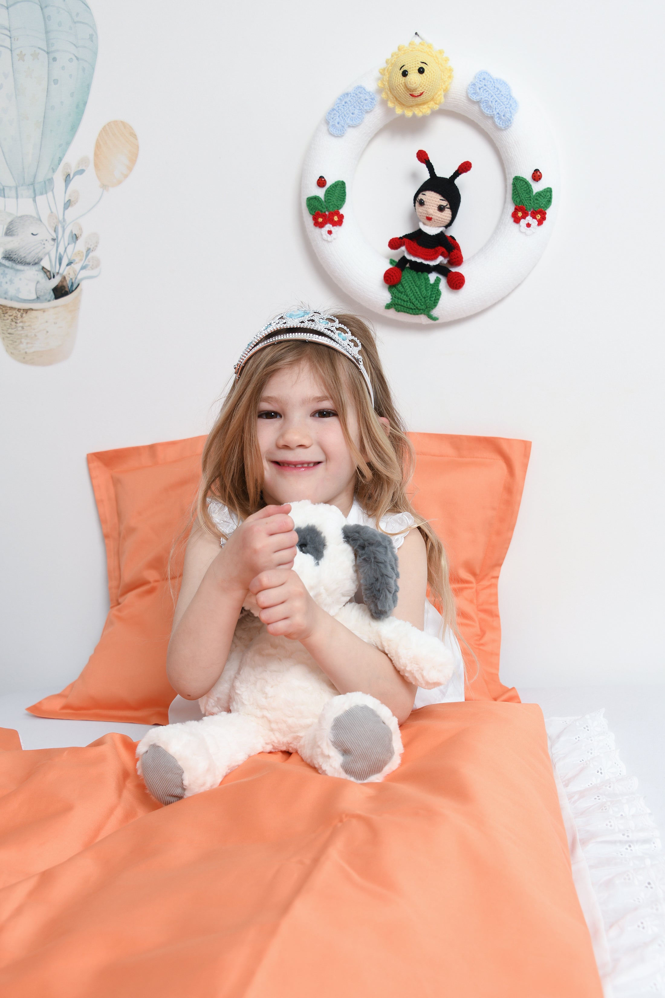 Children's bed linen set Uni color 100% cotton satin