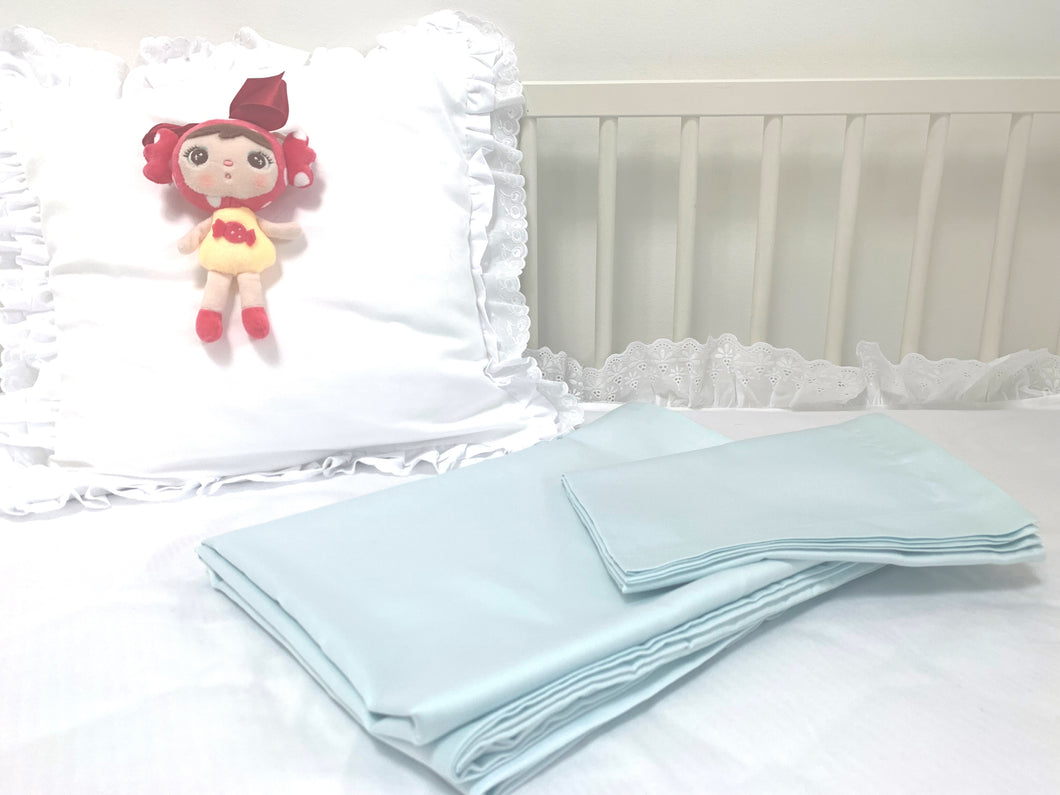 Children's bed linen set Uni color 100% cotton satin