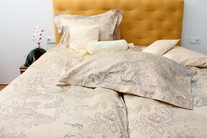 NEW! Bed linen set Maria Theresia 100% mercerized cotton satin 300 TC easy-iron
