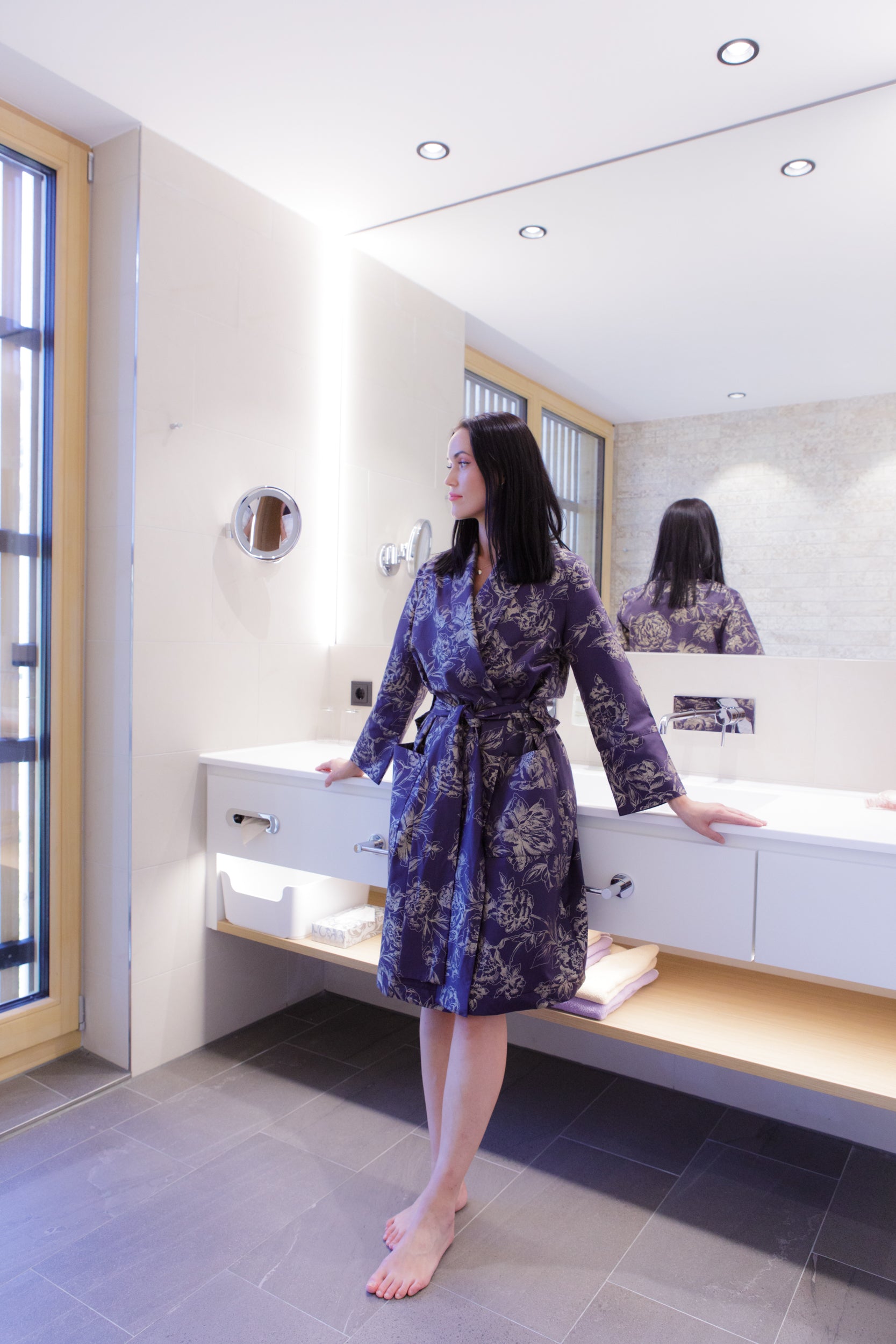 Satin Kimono 100% Baumwolle